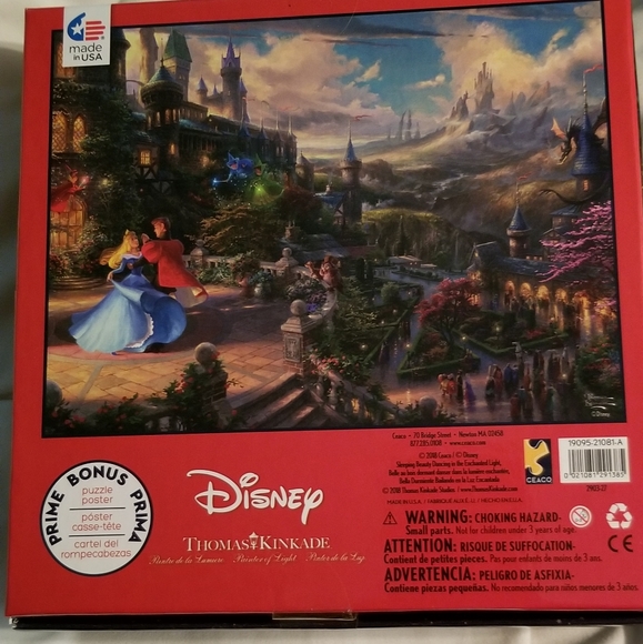 NEW CEACO THOMAS KINCAID THE DISNEY COLLECTION SLEEPING BEAUTY ENCHANTING - Picture 5 of 7